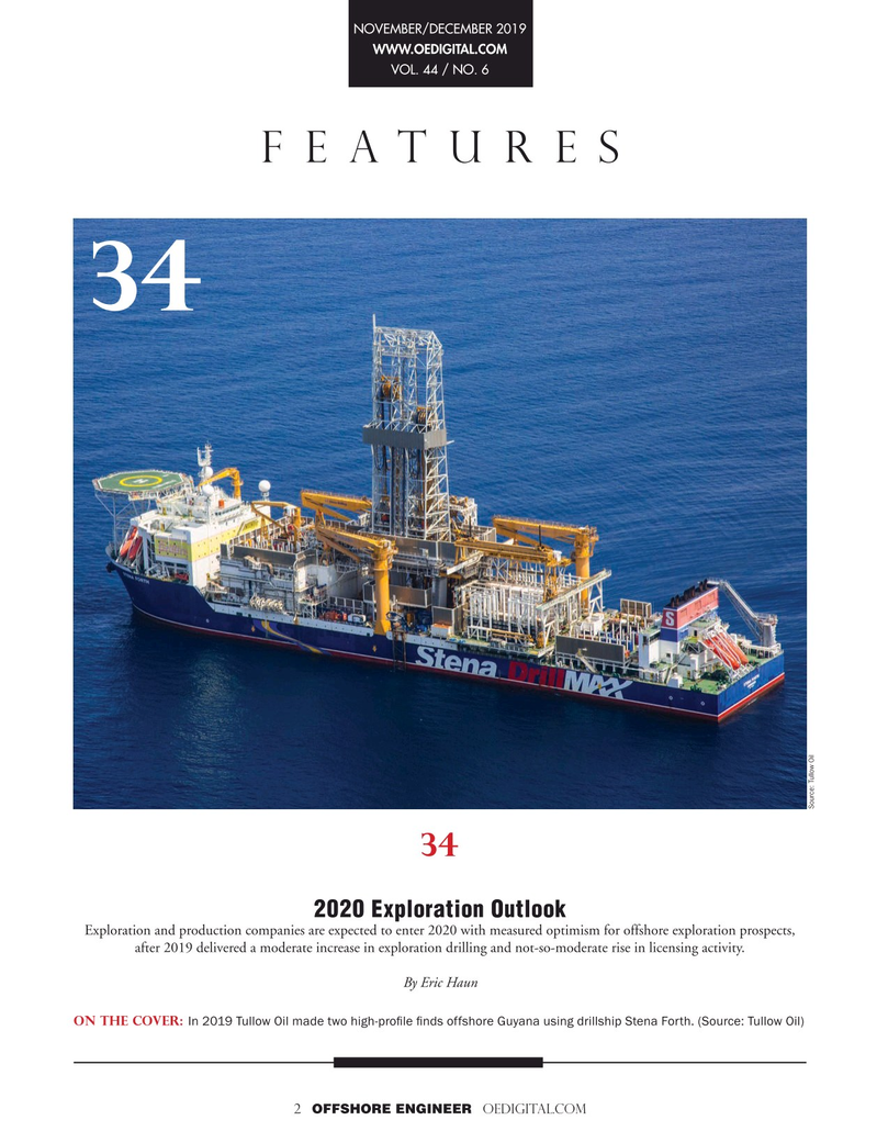Offshore Engineer Magazine, page 2,  Nov 2019