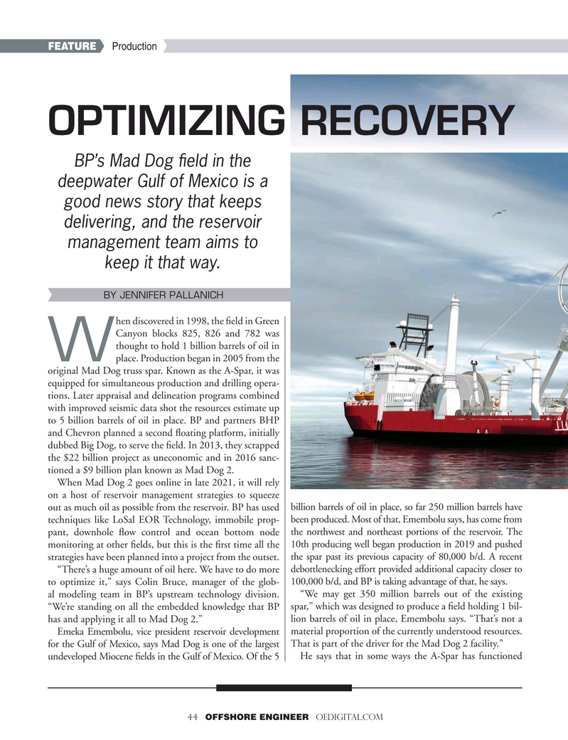 Offshore Engineer Magazine, page 44,  Nov 2019