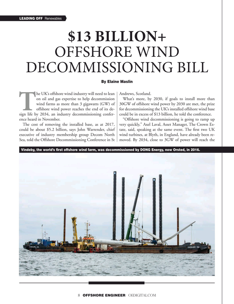 Offshore Engineer Magazine, page 8,  Jan 2020