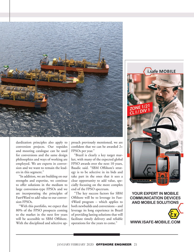 Offshore Engineer Magazine, page 23,  Jan 2020