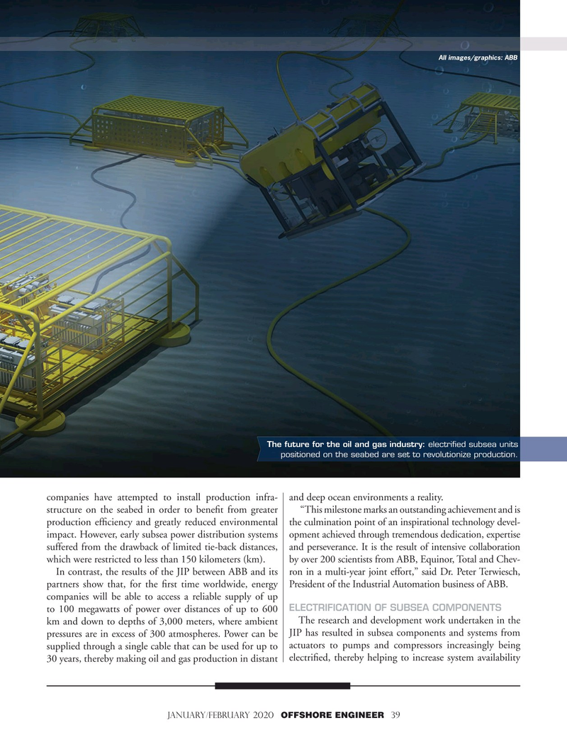 Offshore Engineer Magazine, page 39,  Jan 2020