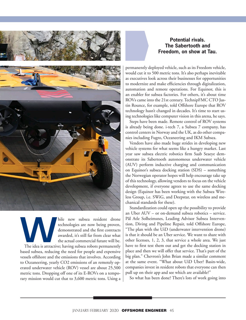 Offshore Engineer Magazine, page 45,  Jan 2020