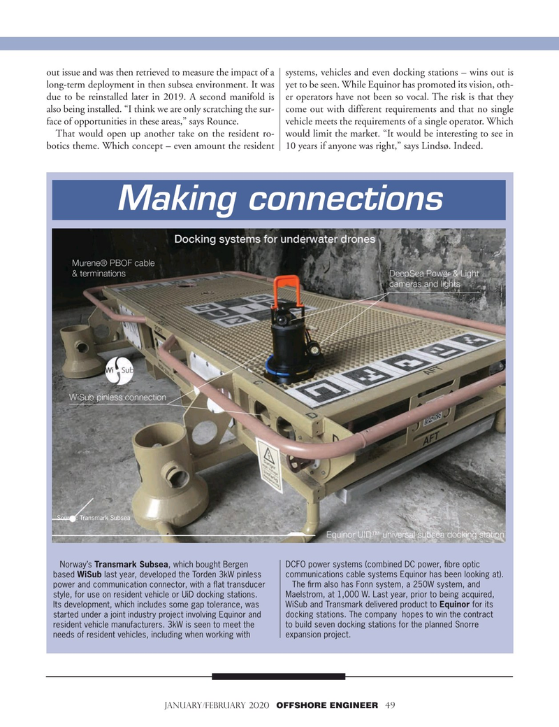 Offshore Engineer Magazine, page 49,  Jan 2020