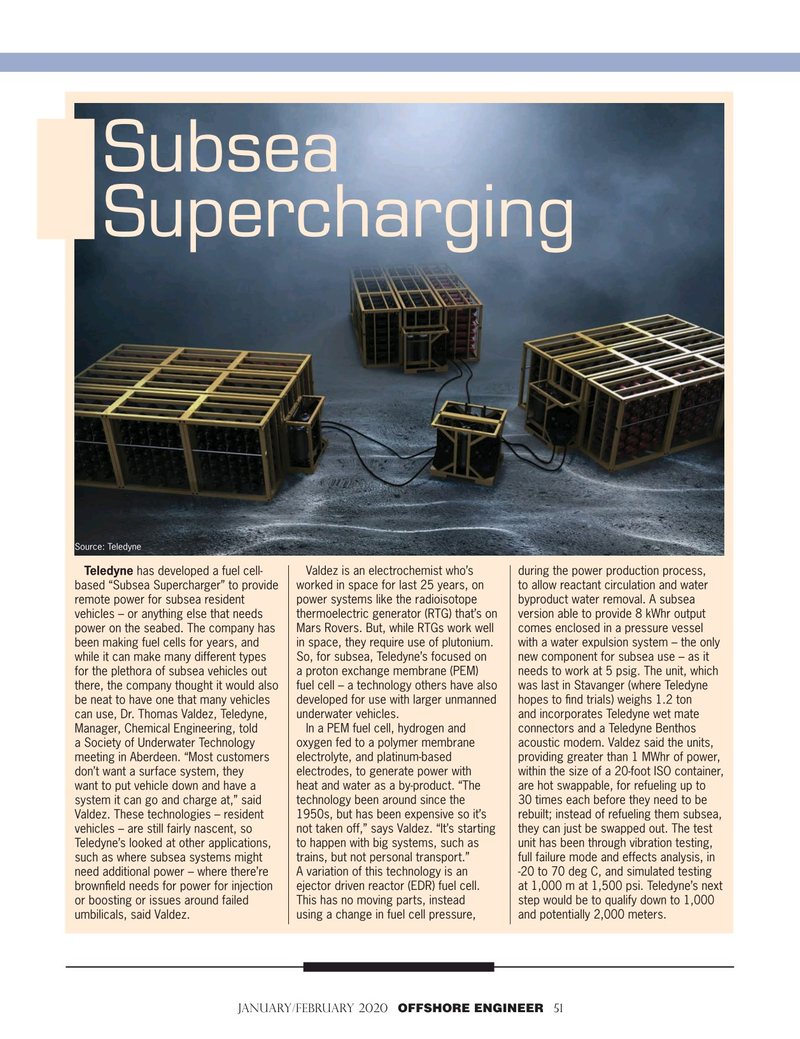 Offshore Engineer Magazine, page 51,  Jan 2020