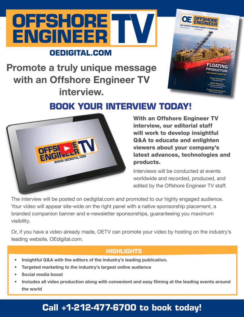 Offshore Engineer Magazine, page 63,  Jan 2020