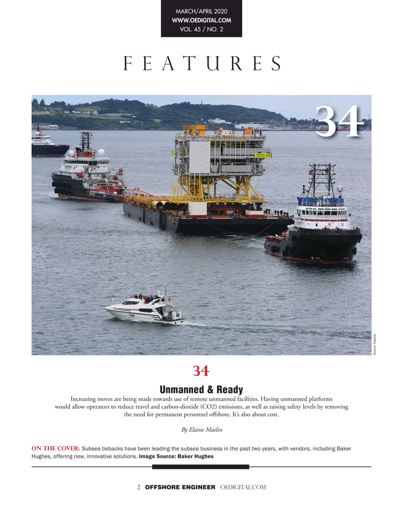 Offshore Engineer Magazine, page 2,  Mar 2020