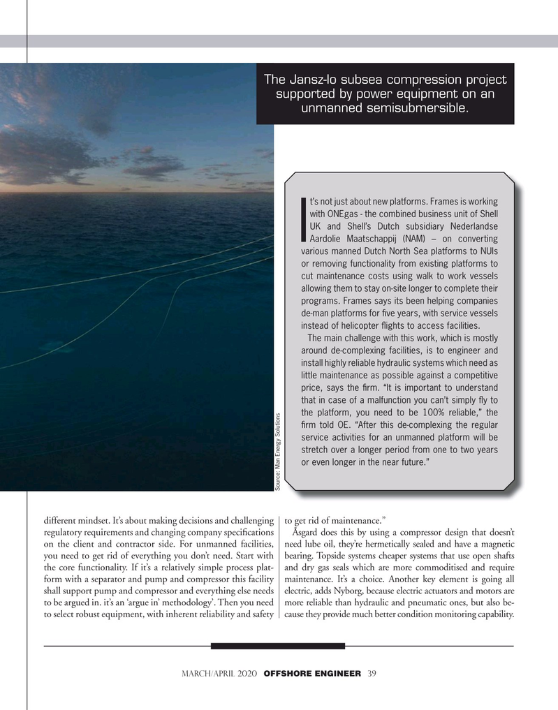 Offshore Engineer Magazine, page 39,  Mar 2020