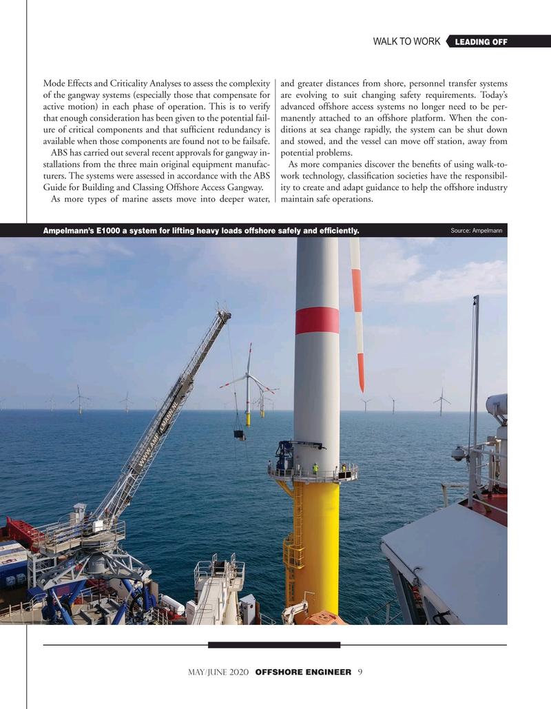 Offshore Engineer Magazine, page 9,  May 2020