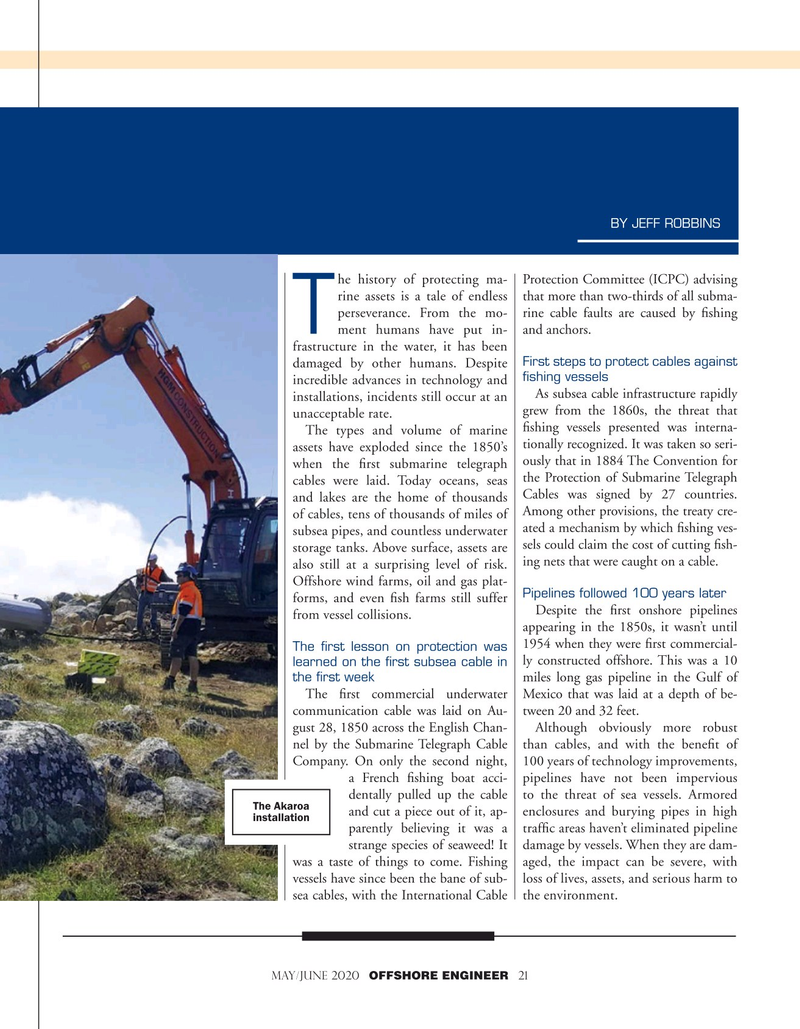 Offshore Engineer Magazine, page 21,  May 2020