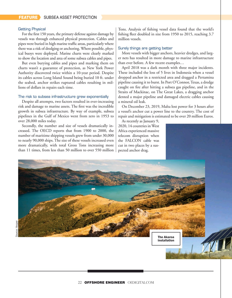 Offshore Engineer Magazine, page 22,  May 2020