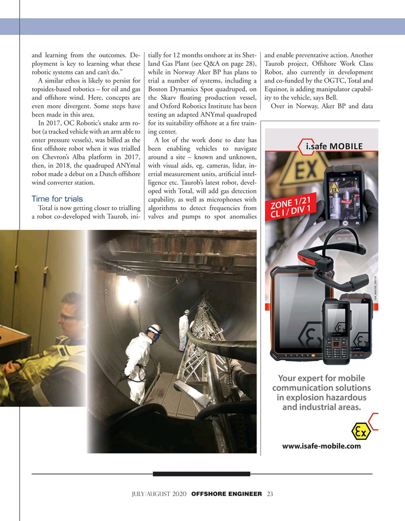 Offshore Engineer Magazine, page 23,  Jul 2020