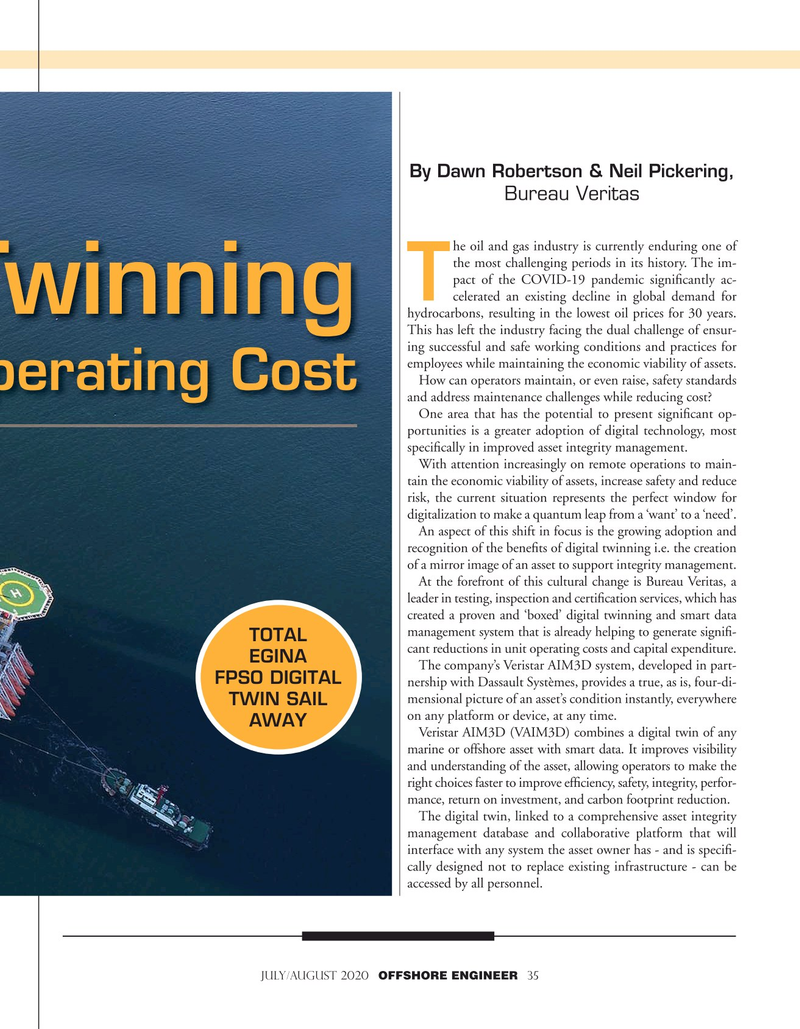 Offshore Engineer Magazine, page 35,  Jul 2020