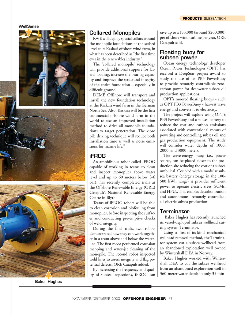 Offshore Engineer Magazine, page 37,  Nov 2020