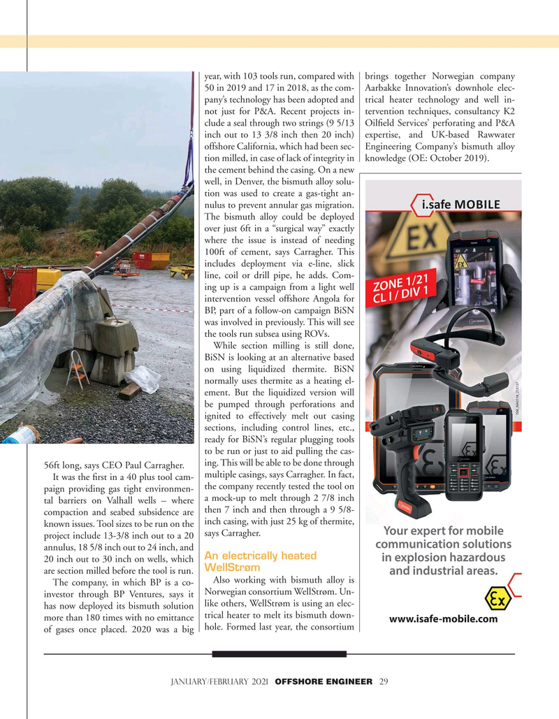 Offshore Engineer Magazine, page 29,  Jan 2021