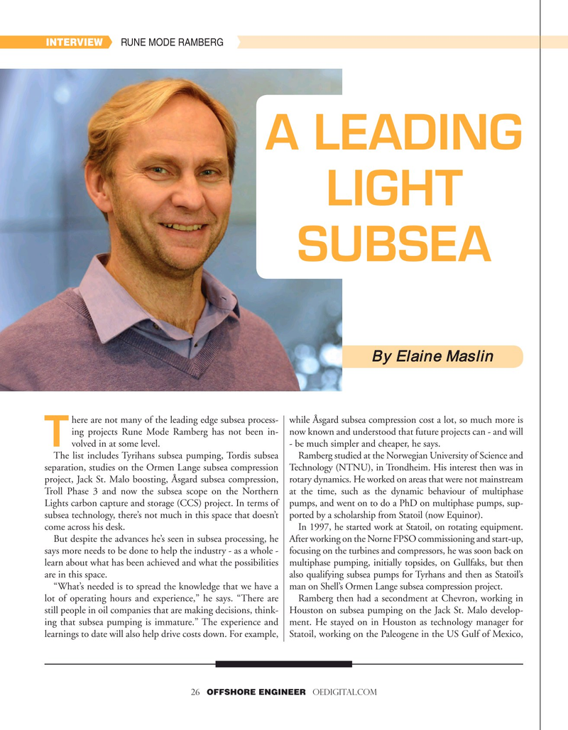 Offshore Engineer Magazine, page 26,  Mar 2021