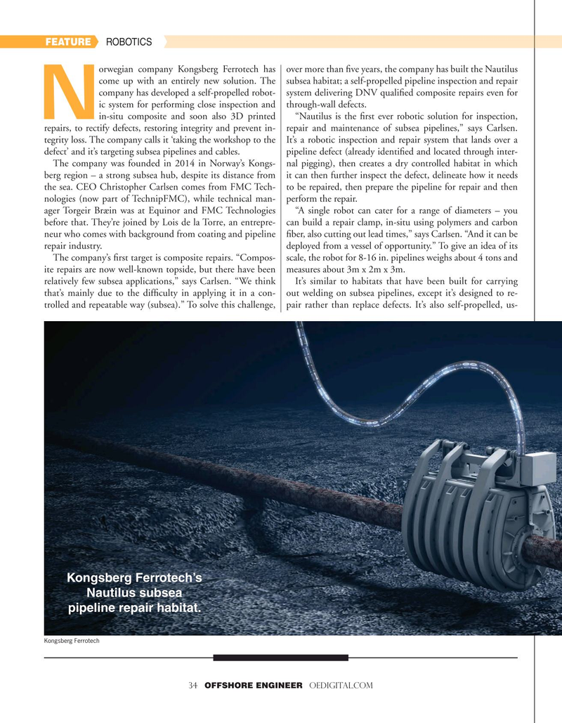 Offshore Engineer Magazine, page 34,  Jul 2021