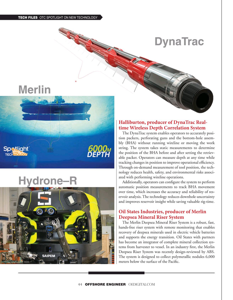 Offshore Engineer Magazine, page 44,  Jul 2021