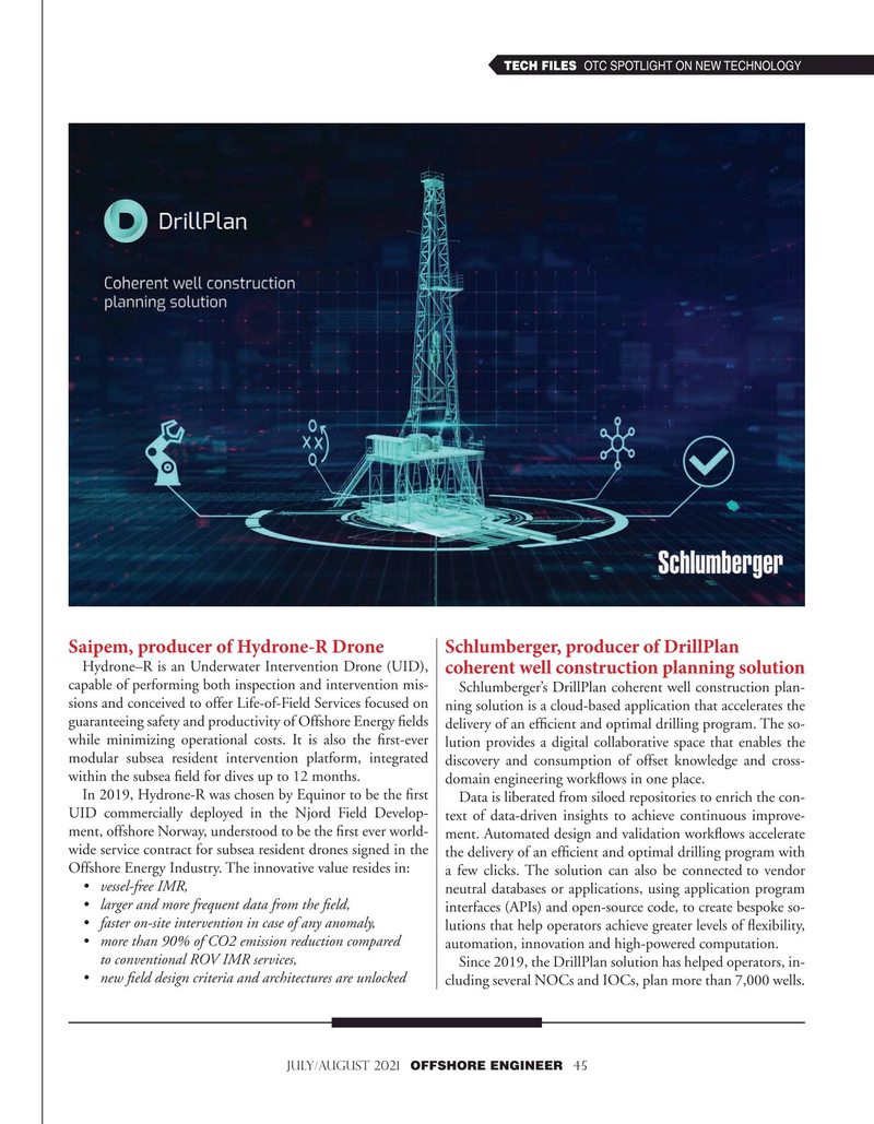 Offshore Engineer Magazine, page 45,  Jul 2021