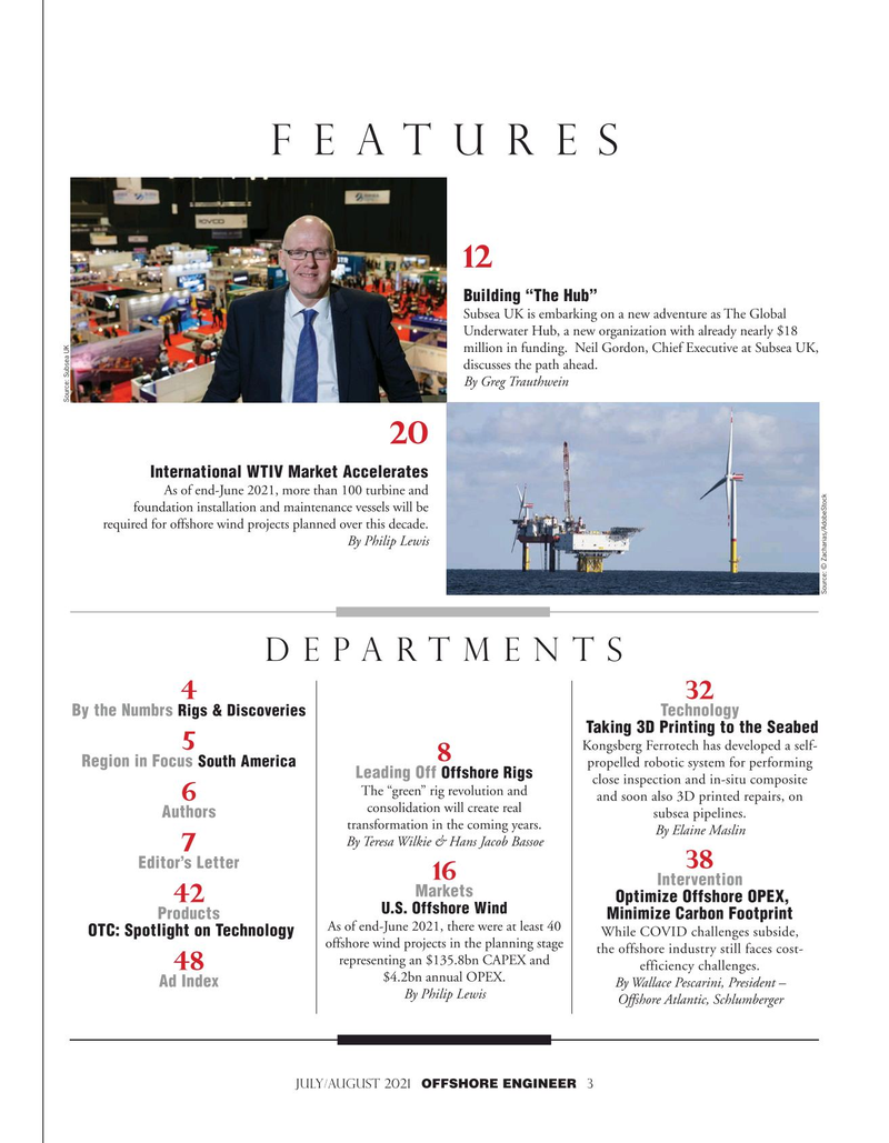 Offshore Engineer Magazine, page 3,  Jul 2021