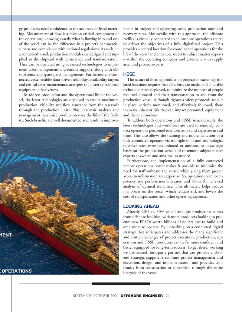 Offshore Engineer Magazine, page 21,  Sep 2021
