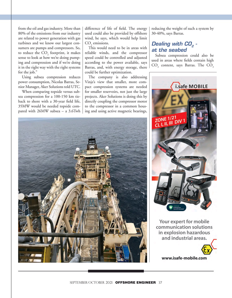 Offshore Engineer Magazine, page 37,  Sep 2021