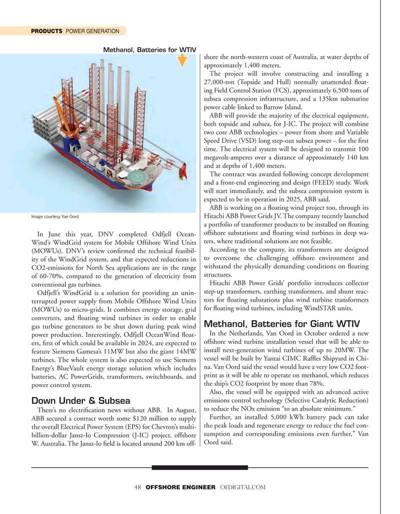 Offshore Engineer Magazine, page 48,  Sep 2021