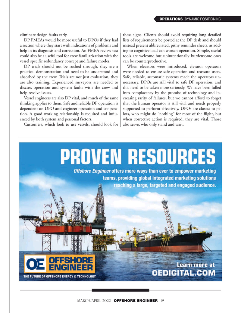 Offshore Engineer Magazine, page 19,  Mar 2022