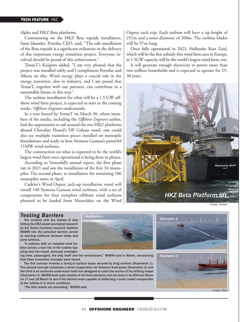 Offshore Engineer Magazine, page 44,  Mar 2022