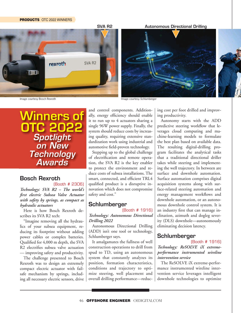 Offshore Engineer Magazine, page 46,  Mar 2022