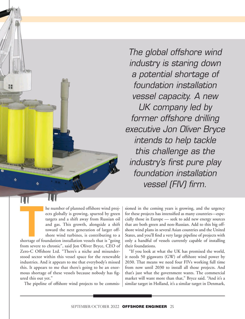 Offshore Engineer Magazine, page 25,  Sep 2022