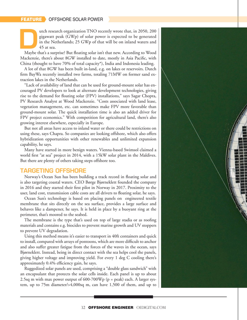 Offshore Engineer Magazine, page 32,  Sep 2022