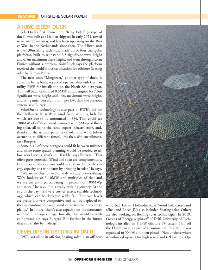 Offshore Engineer Magazine, page 36,  Sep 2022