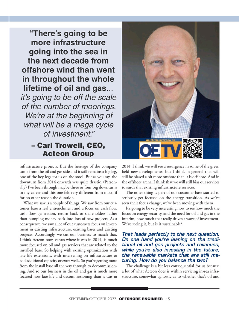 Offshore Engineer Magazine, page 45,  Sep 2022