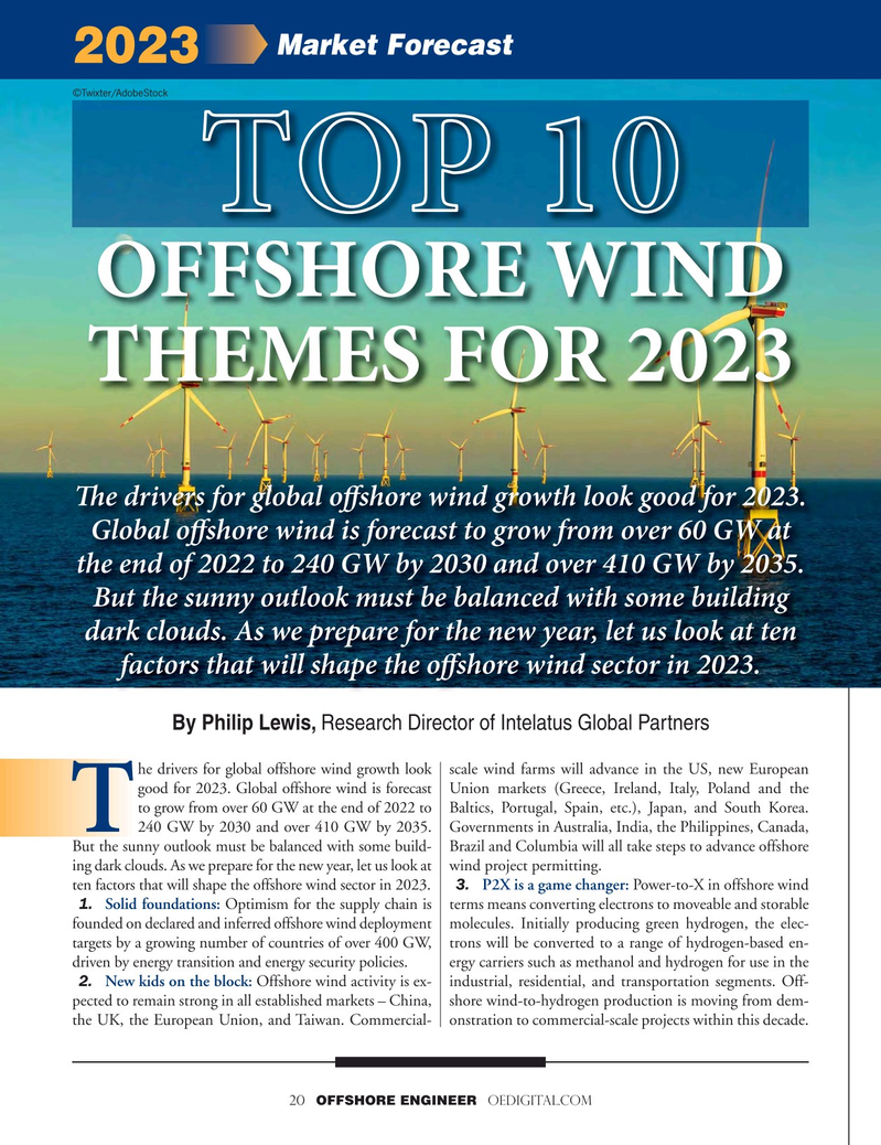 Offshore Engineer Magazine, page 20,  Nov 2022
