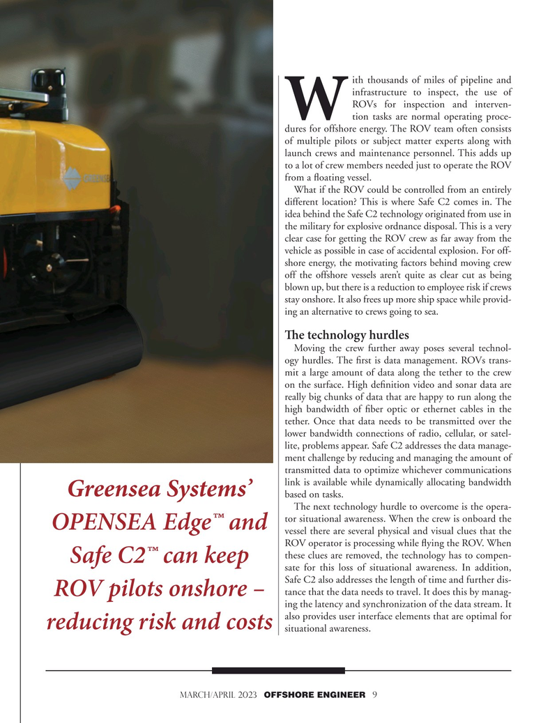 Offshore Engineer Magazine, page 9,  Mar 2023