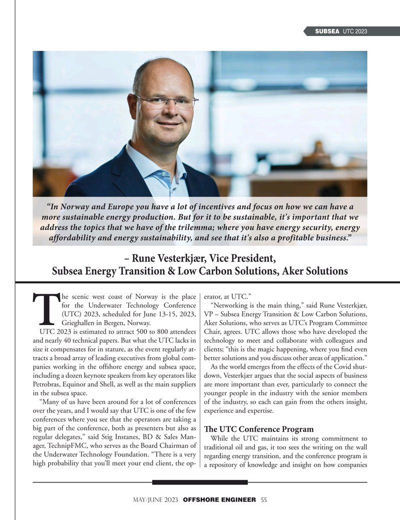 Offshore Engineer Magazine, page 55,  May 2023