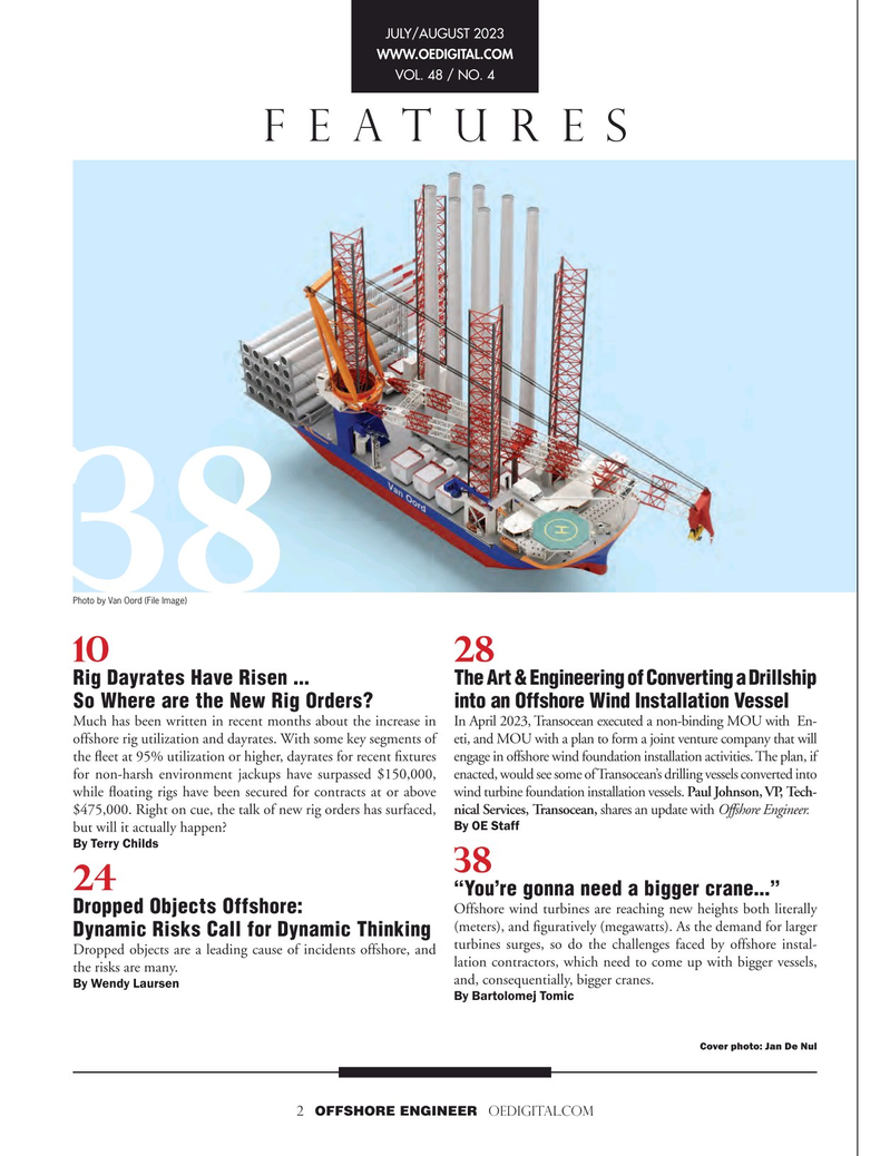 Offshore Engineer Magazine, page 2,  Jul 2023