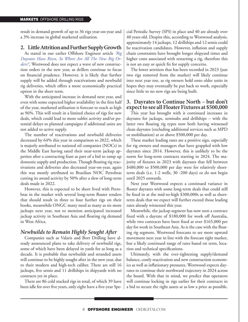 Offshore Engineer Magazine, page 8,  Nov 2023