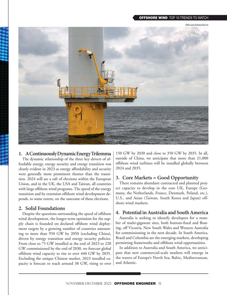 Offshore Engineer Magazine, page 15,  Nov 2023