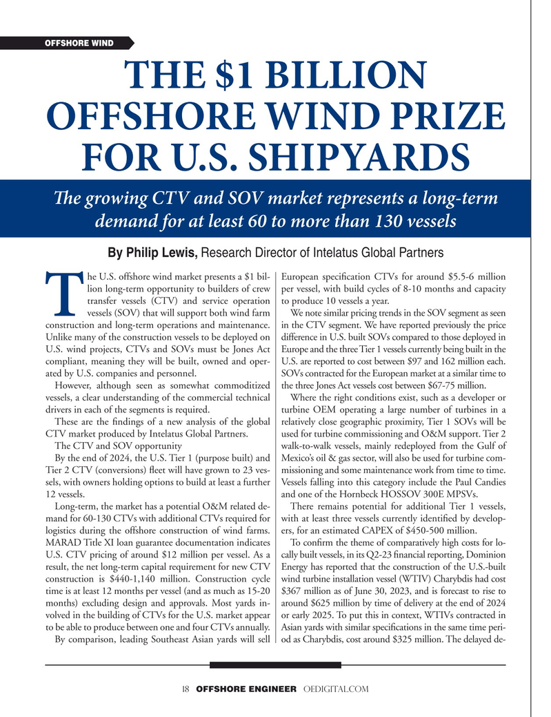 Offshore Engineer Magazine, page 18,  Nov 2023