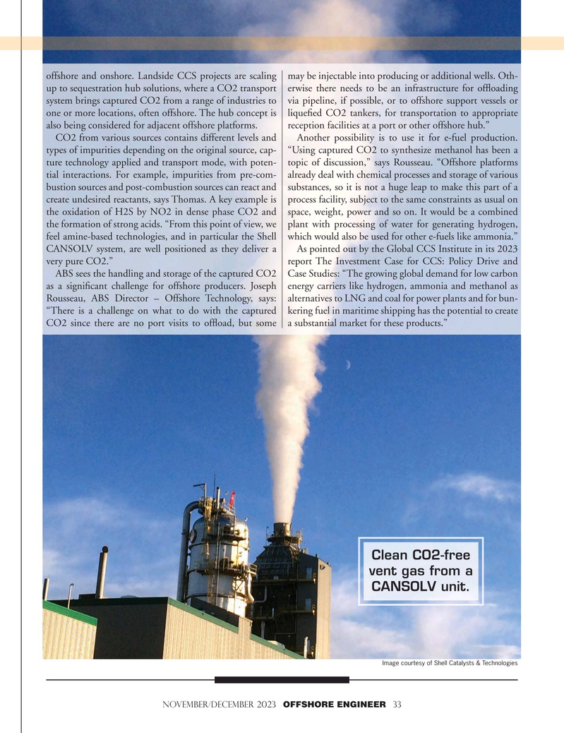 Offshore Engineer Magazine, page 33,  Nov 2023