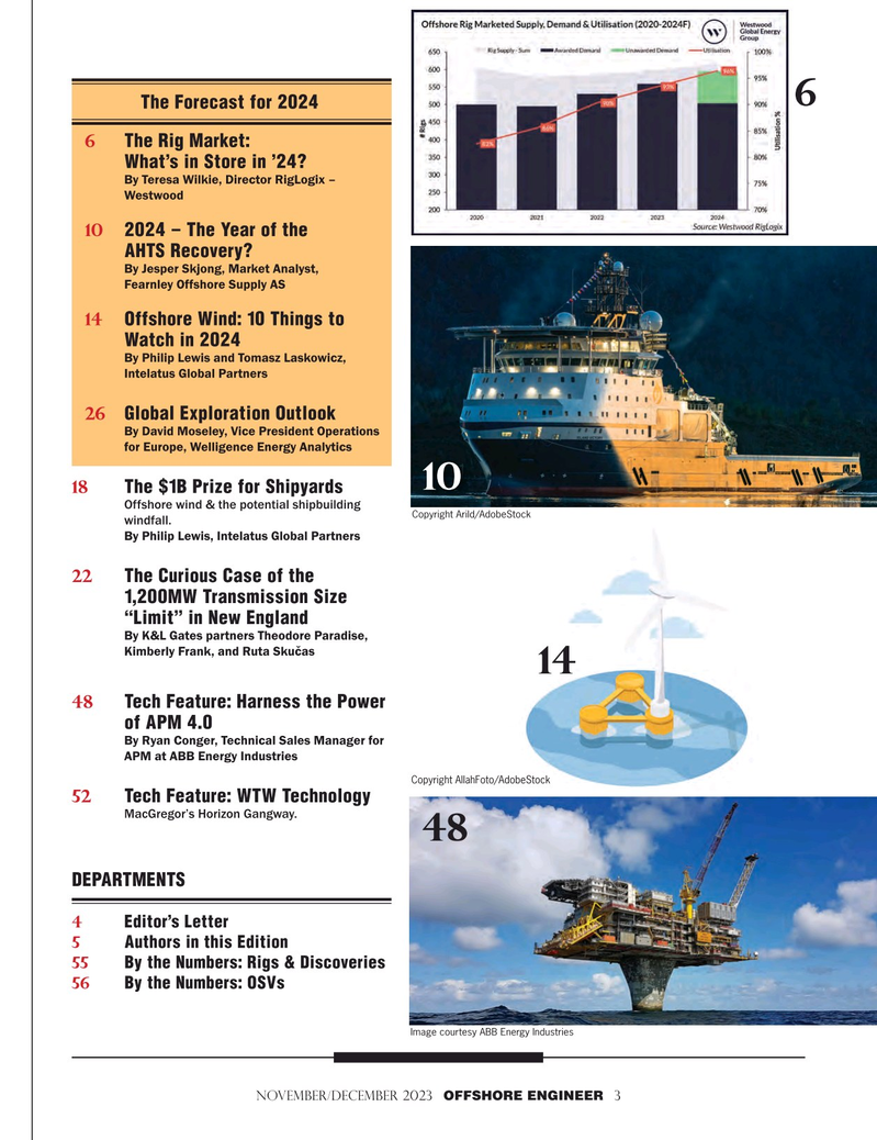 Offshore Engineer Magazine, page 3,  Nov 2023