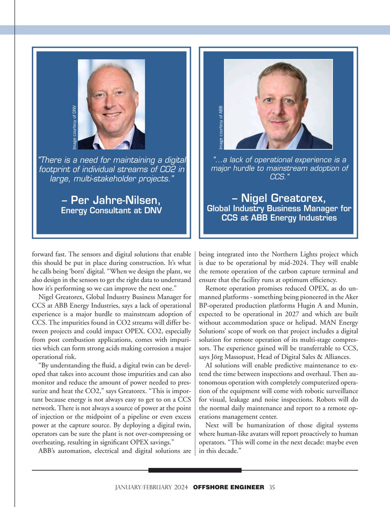 Offshore Engineer Magazine, page 35,  Jan 2024
