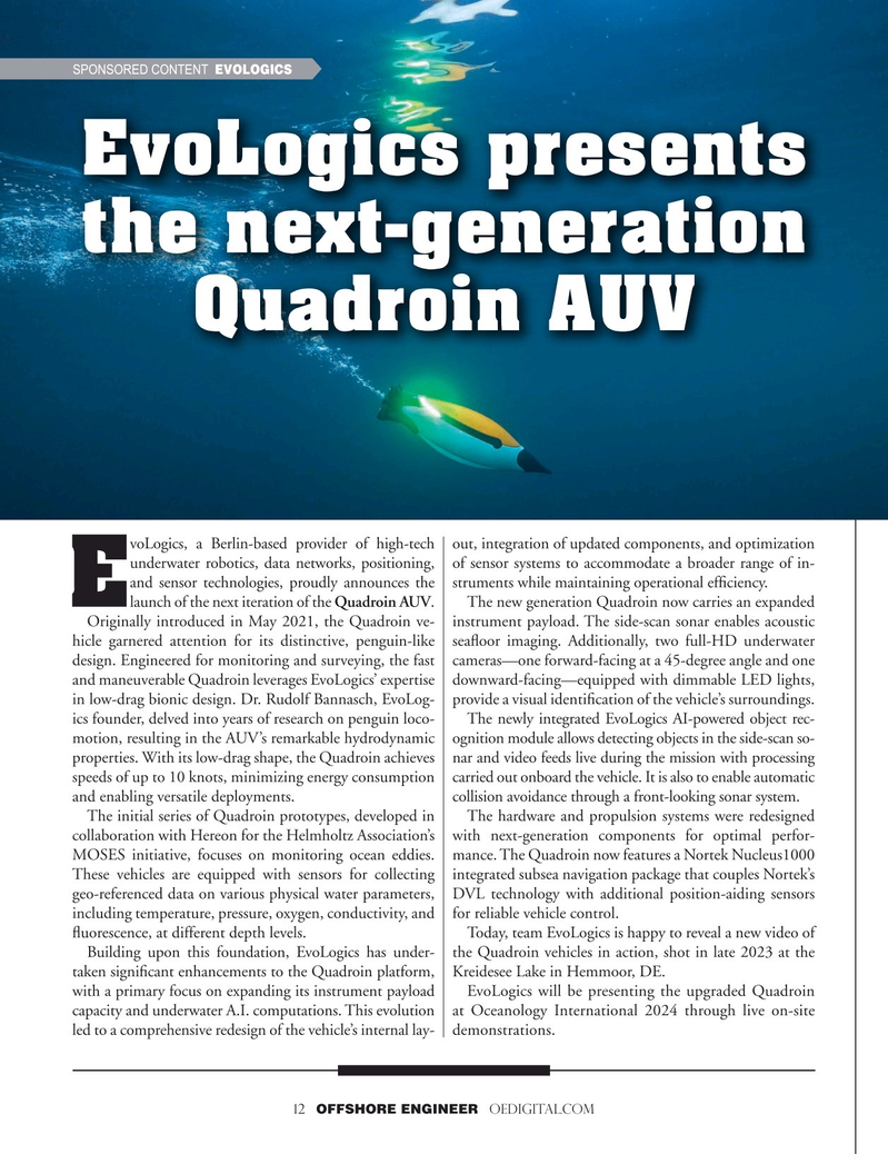 Offshore Engineer Magazine, page 12,  Mar 2024