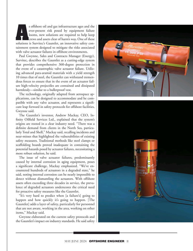 Offshore Engineer Magazine, page 11,  May 2024