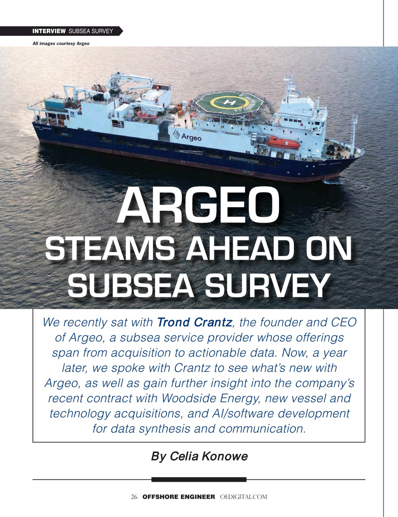 Offshore Engineer Magazine, page 26,  May 2024