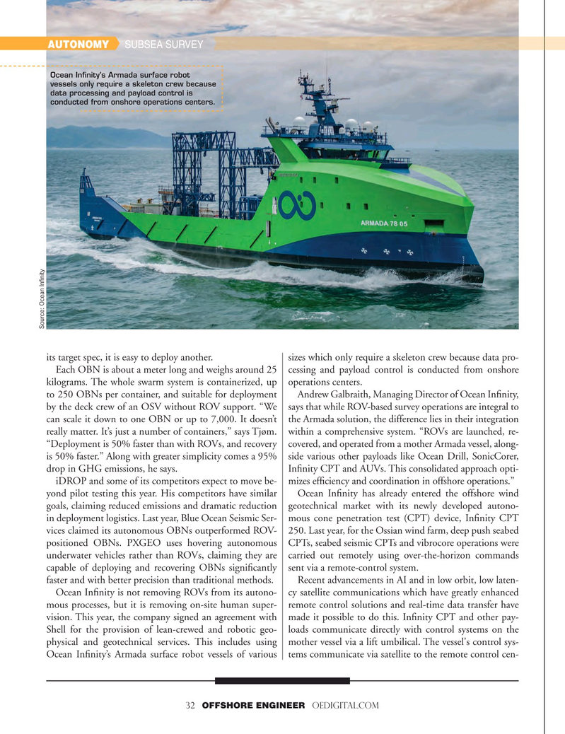 Offshore Engineer Magazine, page 32,  May 2024