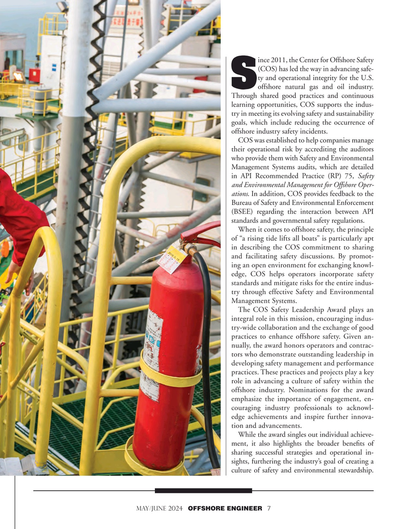 Offshore Engineer Magazine, page 7,  May 2024
