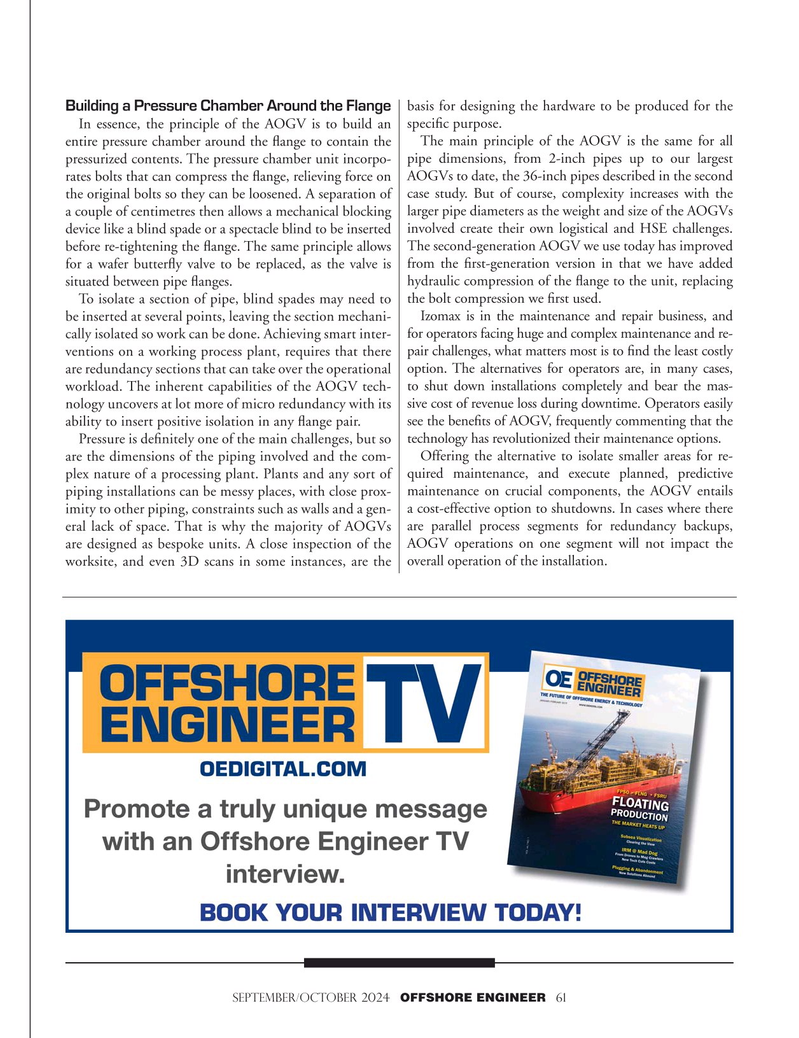 Offshore Engineer Magazine, page 61,  Sep 2024