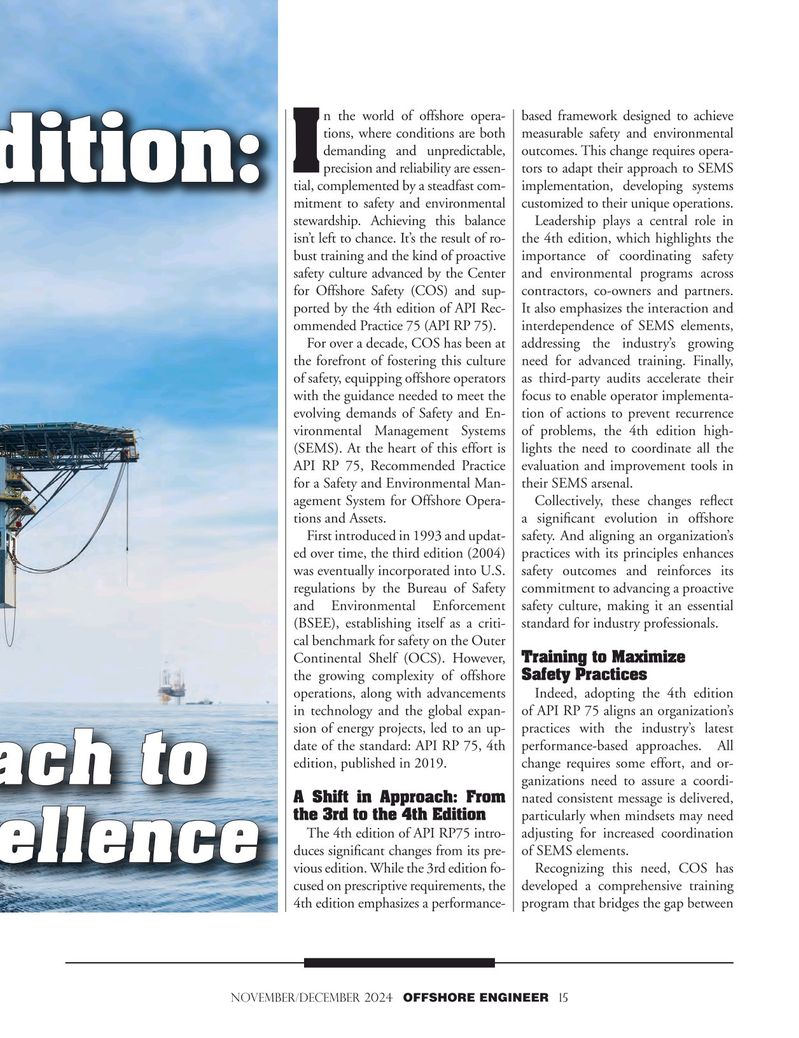 Offshore Engineer Magazine, page 15,  Nov 2024